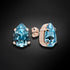 Auskarai "Venēra II (Aquamarine)" su Swarovski™ kristalais
